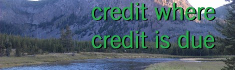 Give yourself credit