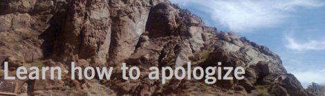 Learn how to apologize