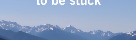 You don't have to be stuck