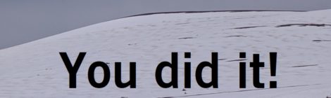 You did it!