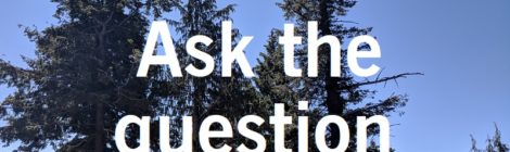 Ask the question