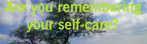 Are you remembering your self-care?