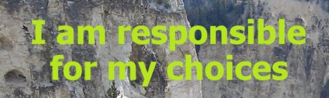 I am responsible for my choices