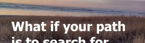 What if your path is to search for your path?