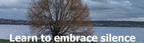 Learn to embrace silence